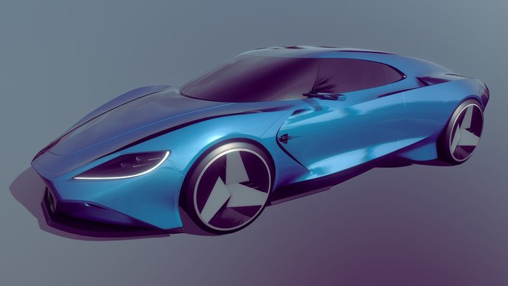Corvette Mantaray Redux 3D Model
