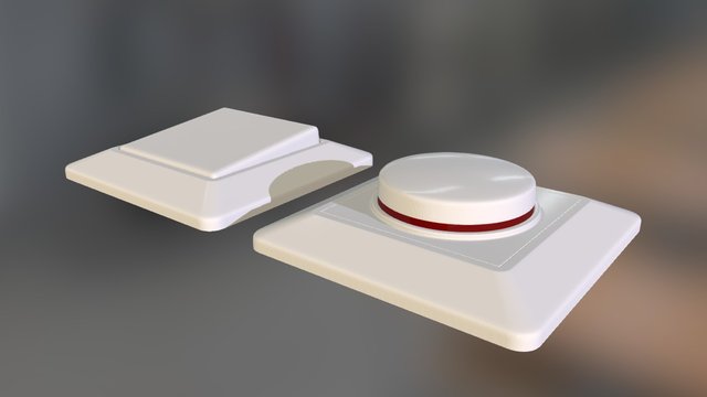 Two Light Switches 3D Model