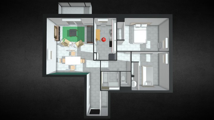 Appartement Rodez 3D Model