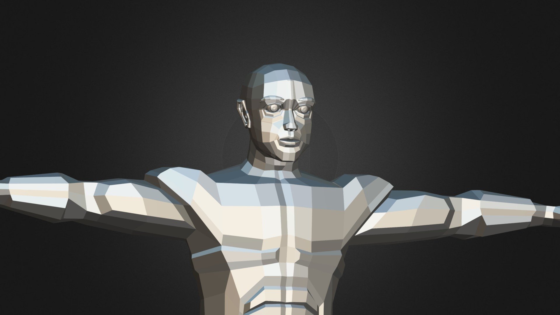LOW POLY BOX PLANAR MALE BODY 4-11-2022 - 3D model by ...