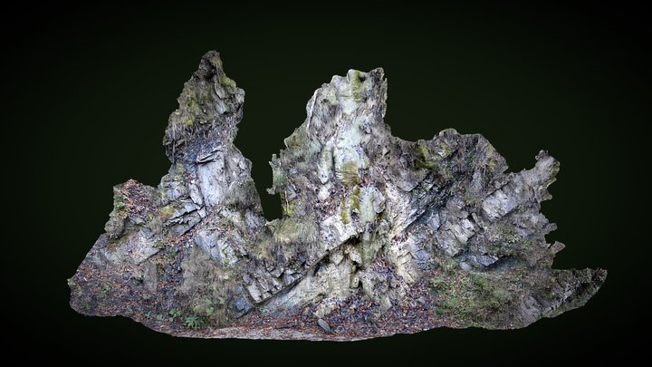 An outcrop in Lainbachtal 3D Model