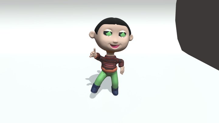 Girl character. 3D Model