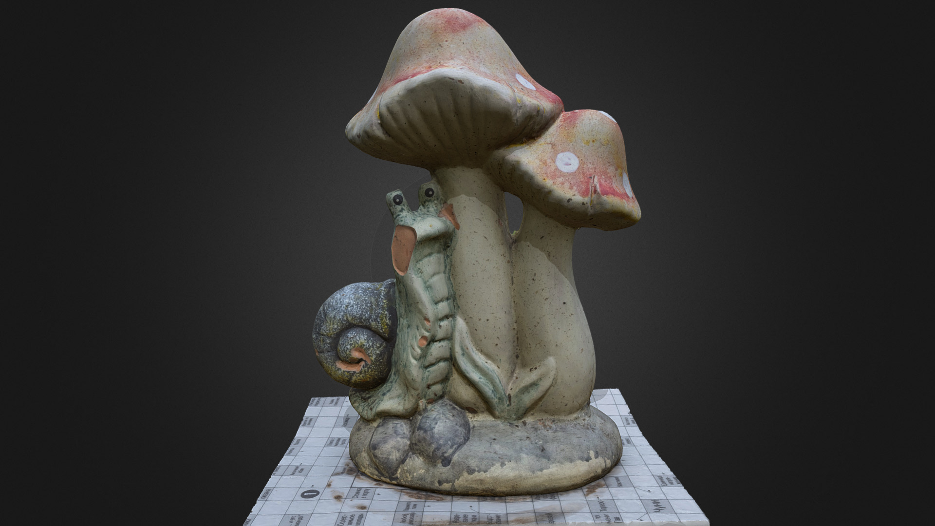 3D model Mushrooom Garden Figurine  #MushroomChallenge - This is a 3D model of the Mushrooom Garden Figurine  #MushroomChallenge. The 3D model is about a statue of an elephant.