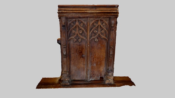 Bench S5 - south nave 3D Model