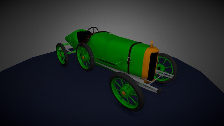 1912 3-Sunbeam 3D Model