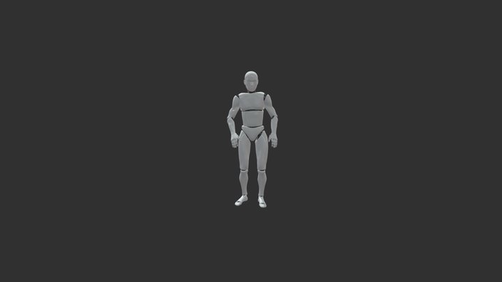 Stepping Back And Running 3D Model