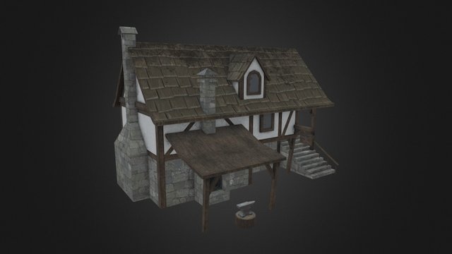 Medieval Blacksmith 3D Model