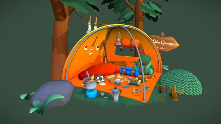 DAE Crib - Cramped Camped 3D Model