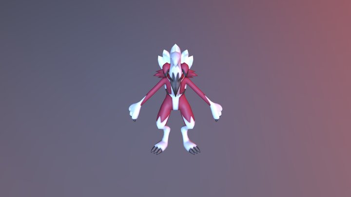 Lycanroc Midnight Form 3D Model