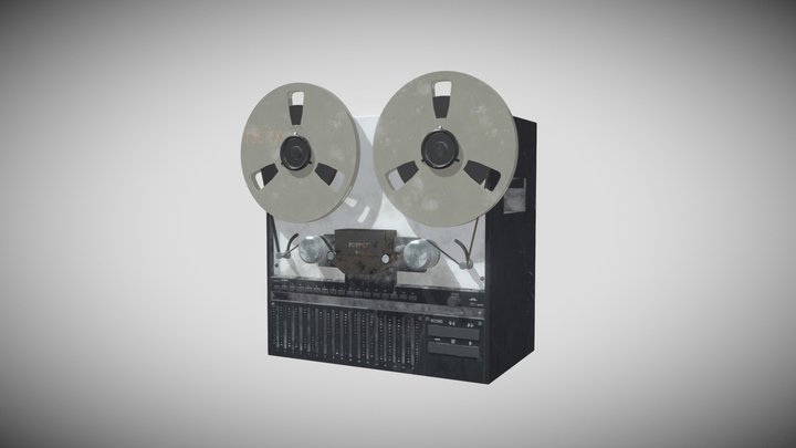 Fostex B16 tape 3D Model