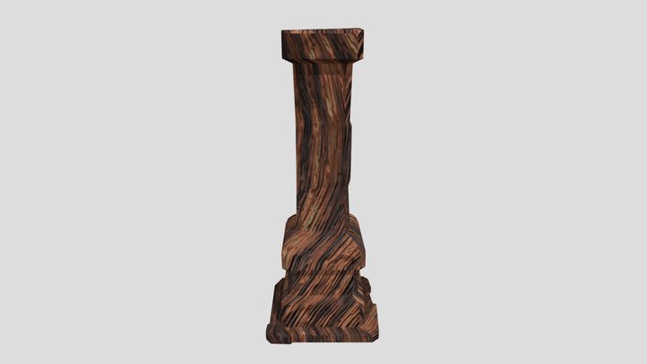 Wooden pillar 3D Model