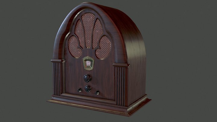 Antique Radio 3D Model