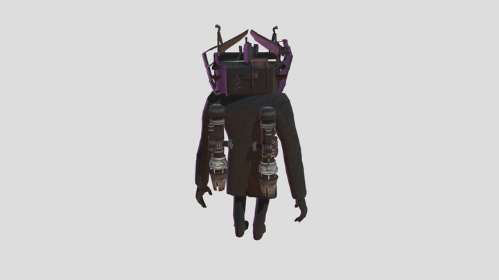 Senior Tv Man 3D Model