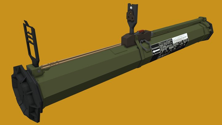 Low-Poly RPG-26 3D Model