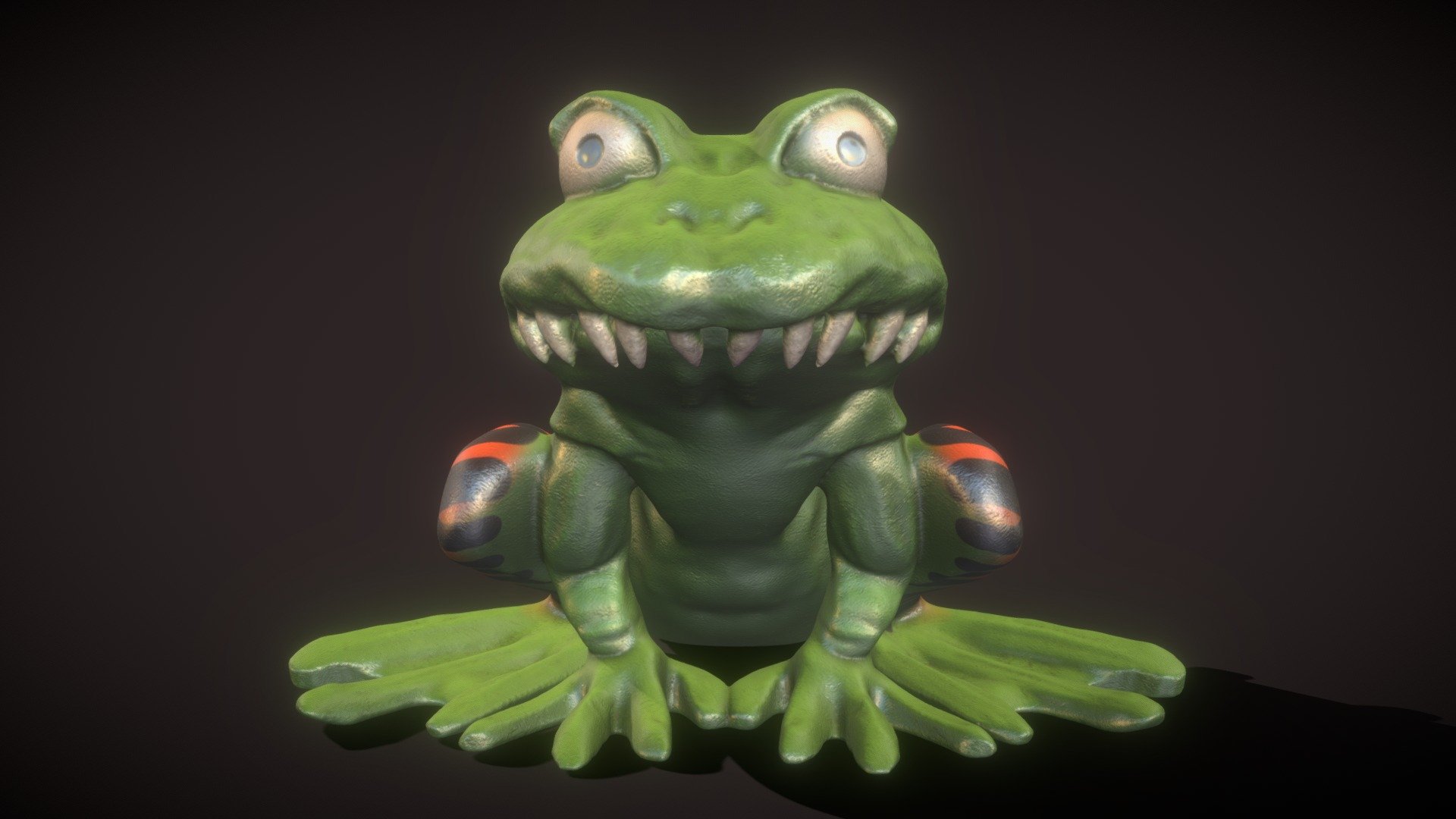 Evil Frog (high poly) - Buy Royalty Free 3D model by Silas Merlin ...