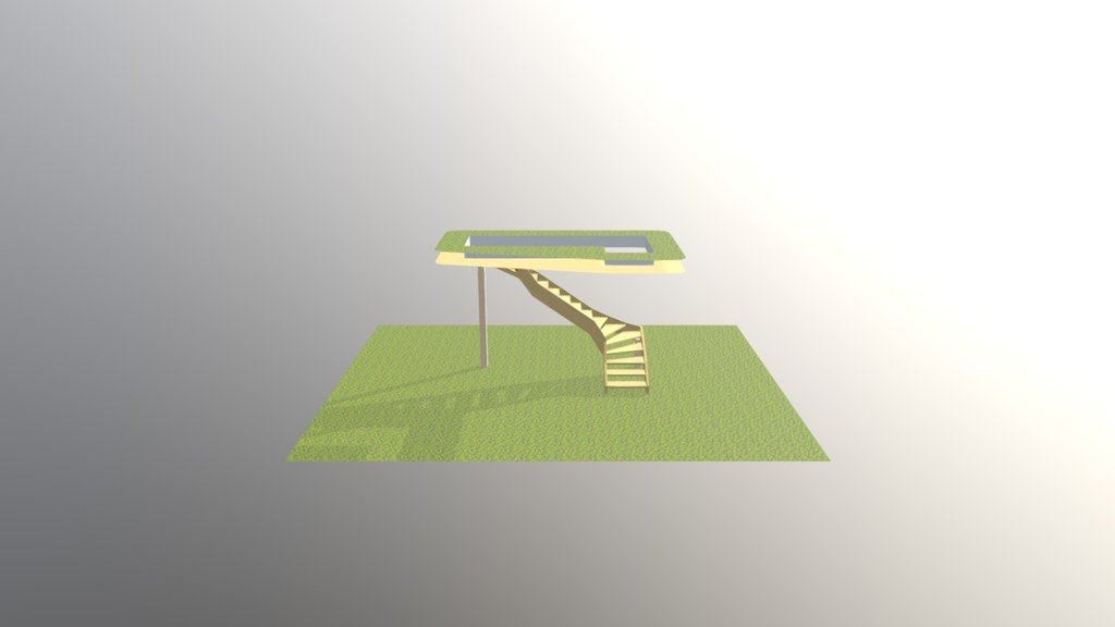 Kerri open riser - 3D model by prestigiousstairsandrails.com [9b93026 ...