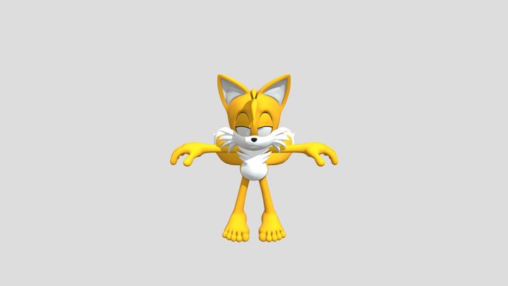 MilesTailsProwerBare 3D Model