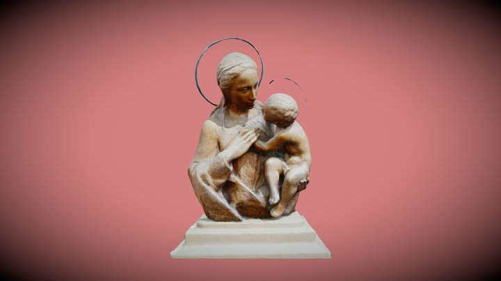 Mare de Déu amb el nen V2 3D Model