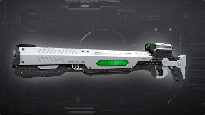 Futuristic Sci-Fi Rifle