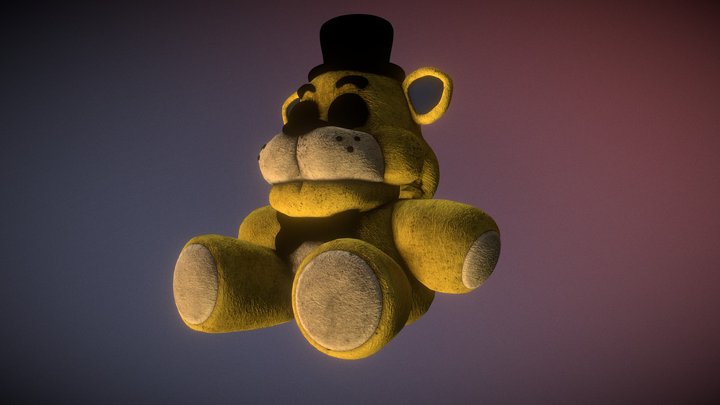 TJOC Plush Golden Freddy (found in files game) 3D Model