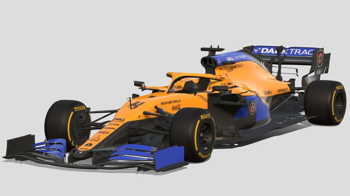 2020 F1 McLaren MCL35 – Gratis 3D-model STL