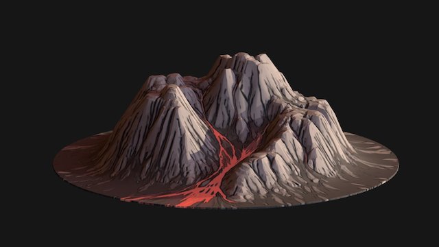 Volcano Test 3D Model