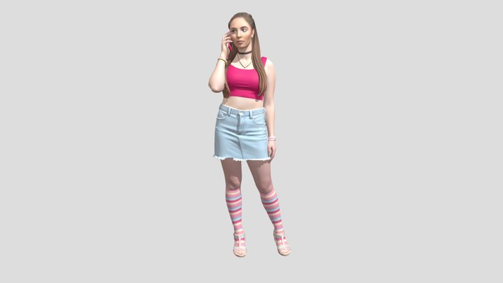 Pastel Pop on the Phone – Modello 3D gratuito STL