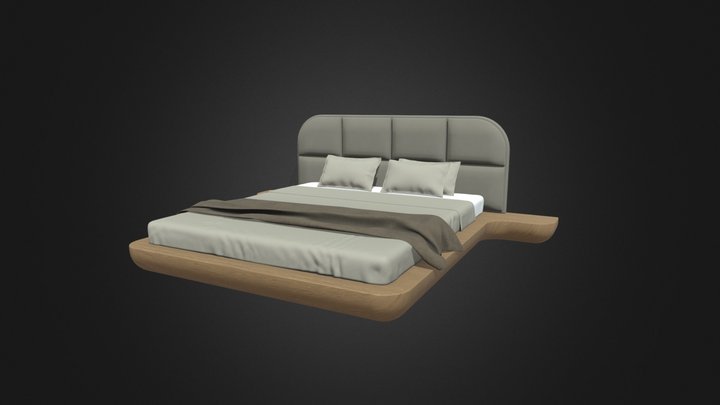 Realistic Bed 3D Model 3D Model