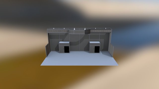 Booth Package C 3D Model