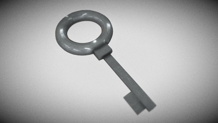 Key Metal From Door FREE Download 3D Model