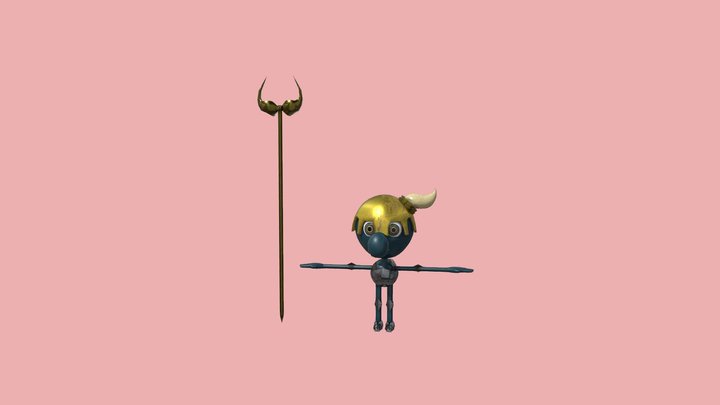 Hades Low Poly 3D Model