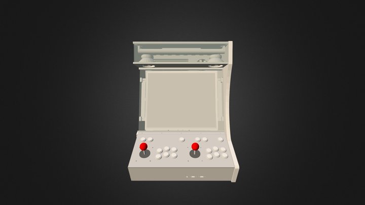 Kit Bartop 2 Joueurs #arcademy 3D Model