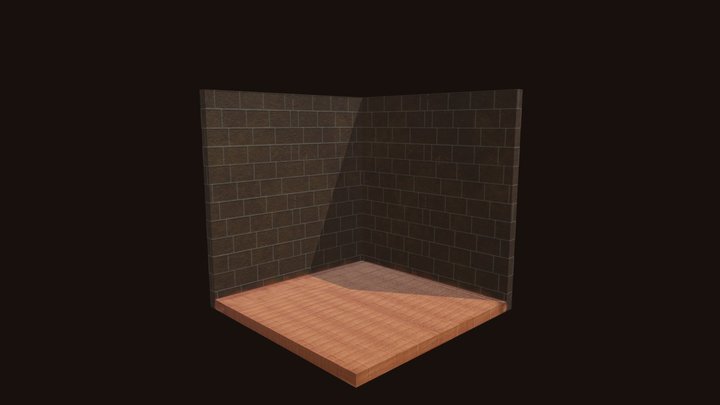 Isometric base for my detective room scene 3D Model