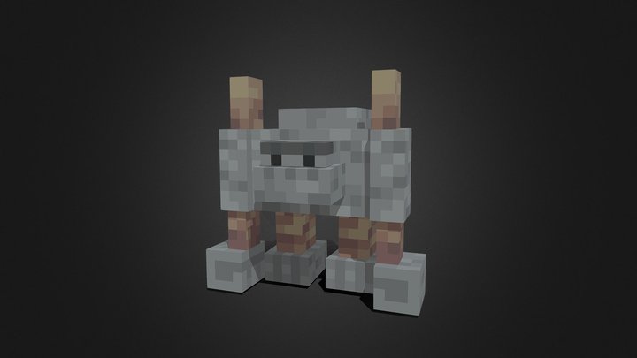 Rock Golem 3D Model