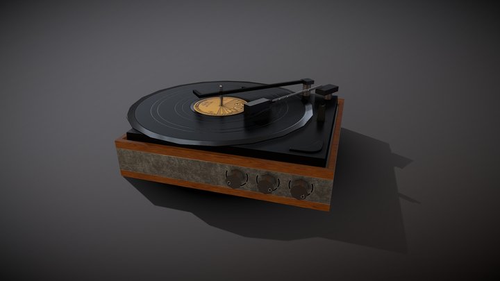 Plattenspieler 3D Model