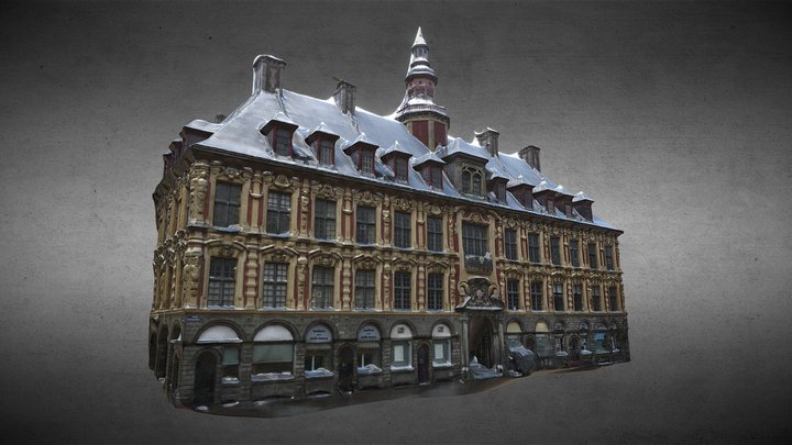 Lille la grand place  3D Model