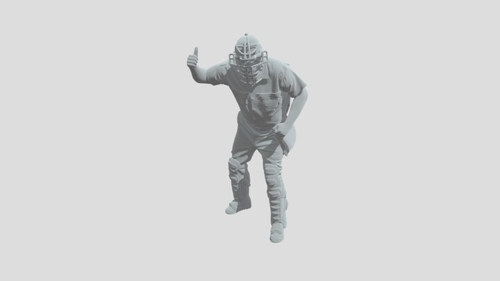 Thumbs Up Baseball umpire 3D Model