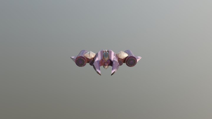 Mars Racing Ship - Final Ship Model 3D Model
