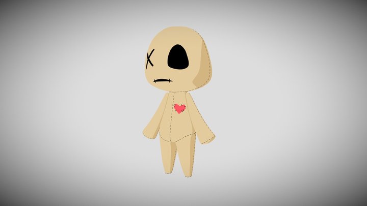 Soulmates voodoo doll 3D Model