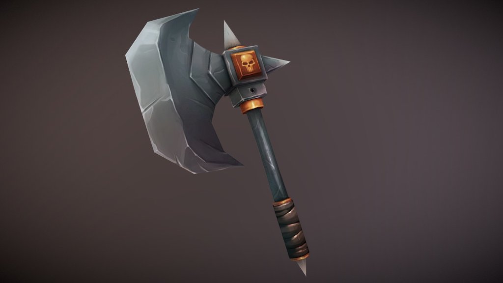 Low Poly Axe 3d Model By Rudolfs Rudolfs 9b9c186 - roblox low poly axe