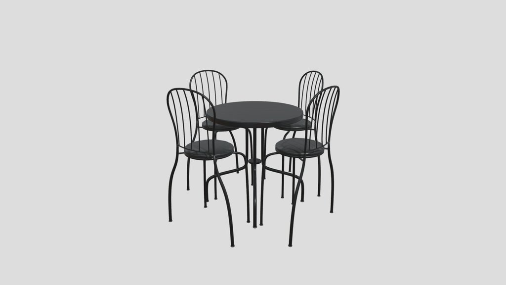 Black Bistro Table