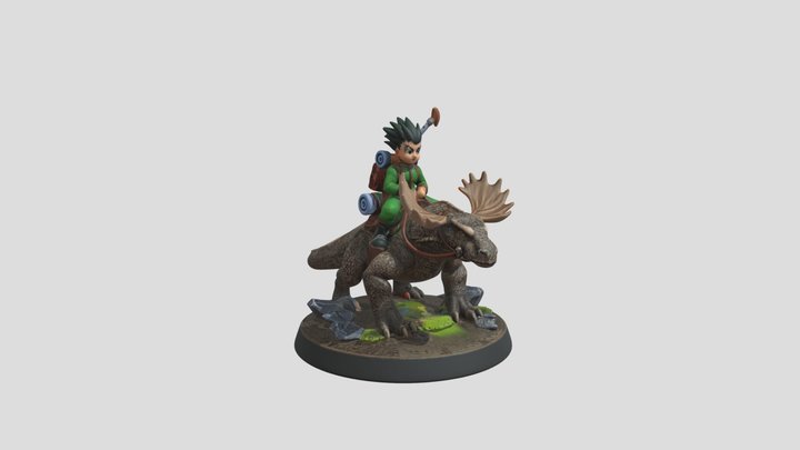 Hxh moosedragonコモドドラゴンヘラジカкомодский варан科莫多巨蜥驼鹿