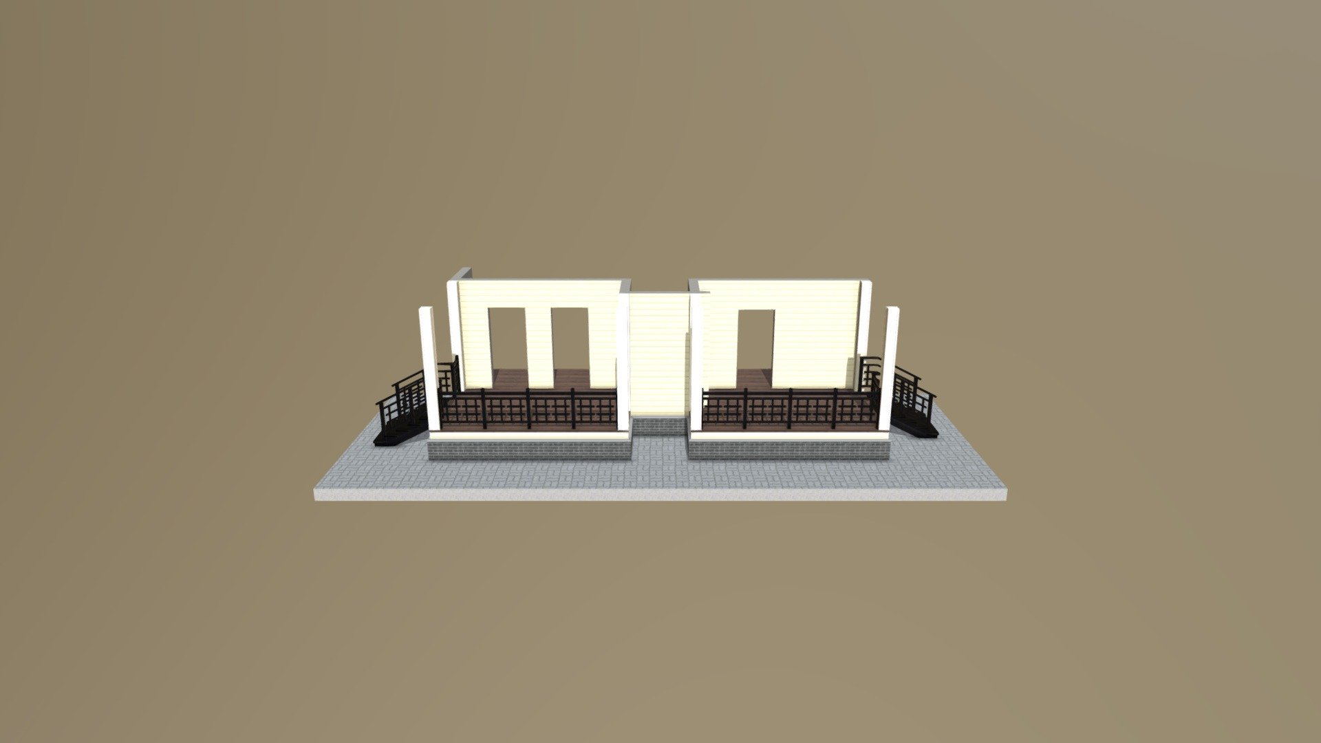 Terrace - 3D model by MisterK (@studiomisterk) [9b9d463] - Sketchfab