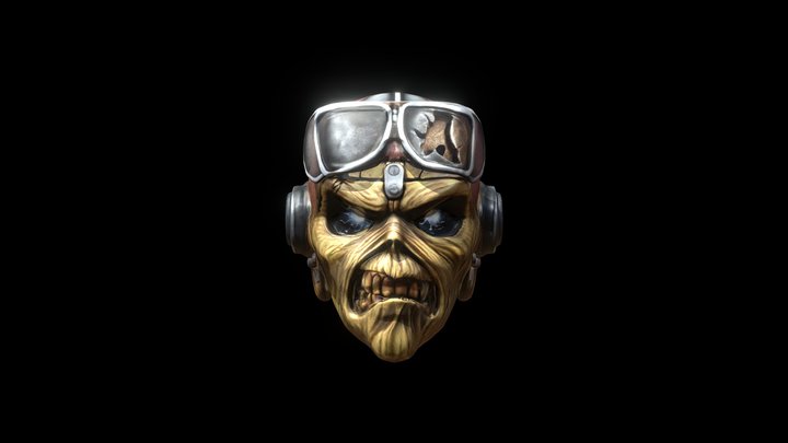 Iron Maiden  Eddie Mask 3D Model