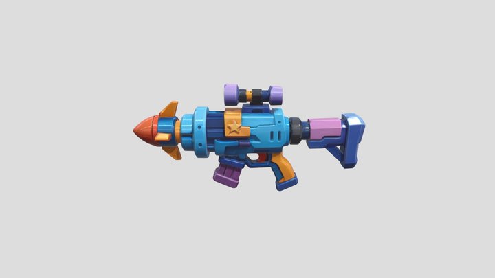 Weapon Rifle And Space Gun - Stylized Dragon v2