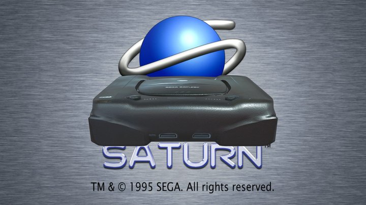Sega Saturn 3D Model