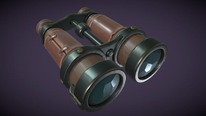 Pirate Binoculars 3D Model