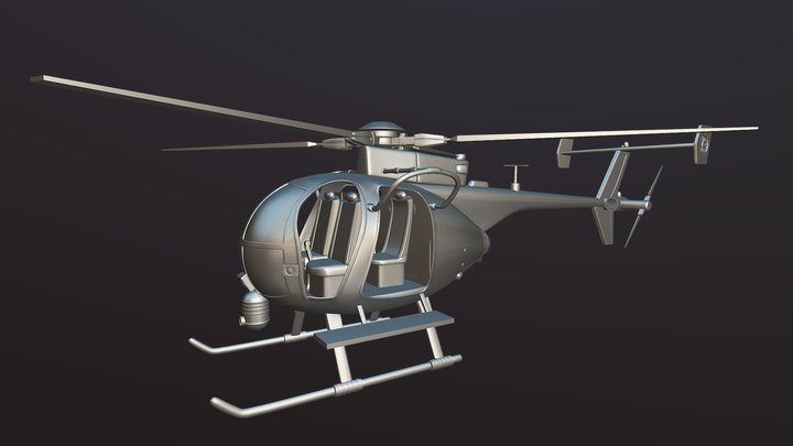 Helicopter 3D Model