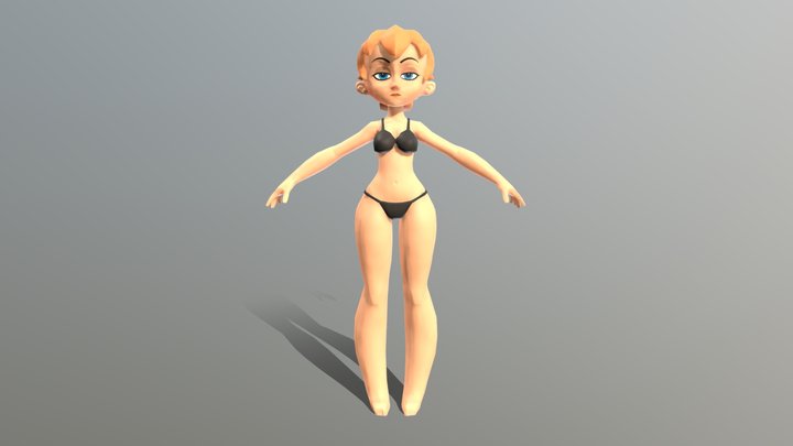 Bowsette - bikini 3D Model