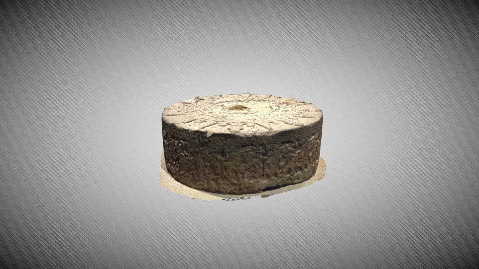 Piedra de Tízoc o Piedra de Chetumal — Sketchfab embed 3D viewer
